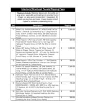 Rigging Fees Rigging Fees