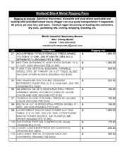 Exclusive Rigging Fees Exclusive Rigging Fees