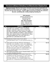 Exclusive Rigging Fees Exclusive Rigging Fees