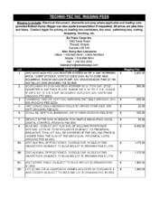 Exclusive Rigging Fees Exclusive Rigging Fees