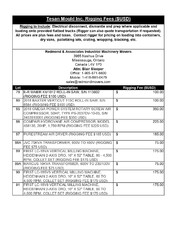 Exclusive Rigging Fees Exclusive Rigging Fees